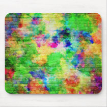 Painted Brick Wall mousepads