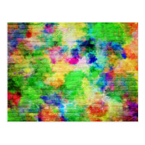 Painted Brick Wall postcards