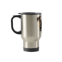 Painted Bulldog Face Coffee Mugs