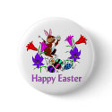 Painted Bunny Eggs buttons