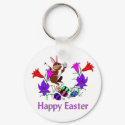 Painted Bunny Eggs keychains by orsobear Painted Bunny Eggs keychains