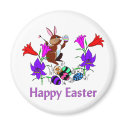 Painted Bunny Eggs magnets by orsobear Painted Bunny Eggs magnets