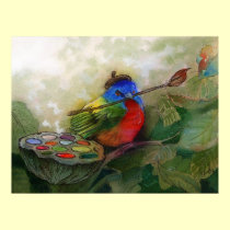 Painted Bunting Print by CSiravo Painted Bunting Print