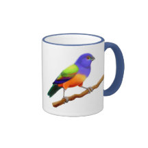 Painted Bunting Ringer Mug