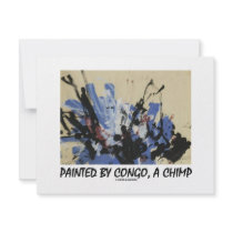 Painted By Congo, A Chimp Invites