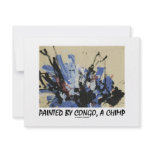 Painted By Congo, A Chimp Invites