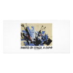 Painted By Congo, A Chimp Photo Greeting Card