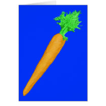 Painted Carrot Greeting Card