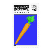 Painted Carrot Postage Stamps