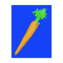 Painted Carrot Postcard