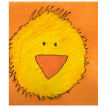 Painted Chick - Orange t-shirts