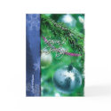 Painted christmas Bulbs-Season's Greetings cards