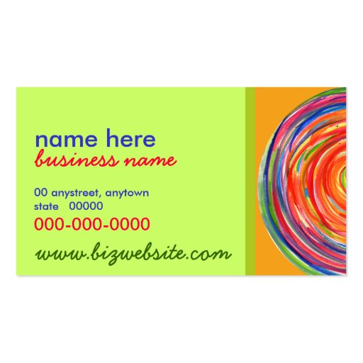 Painted Circle Business Card