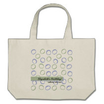 Painted Circles lavender Birthday Gift Bag bags