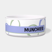 Painted Circles lavender Bowl pet bowls