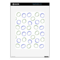 Painted Circles lavender iPad Skin skins