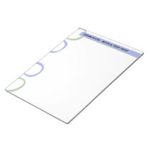 Painted Circles lavender Large Notepad notepads