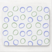 Painted Circles lavender Mousepad mousepads