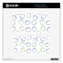 Painted Circles lavender Nintendo 3DS Skin skins
