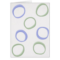 Painted Circles lavender Note Card cards