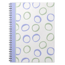 Painted Circles lavender Notebook notebooks