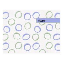 Painted Circles lavender Postcard postcards