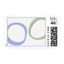 Painted Circles lavender Stamp stamps