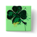 PAINTED CLOVER PIN