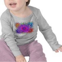 Painted Dahlias 2-Sided Infant Longsleeve Tees