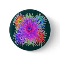 Painted Dahlias Buttons