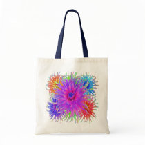 Painted Dahlias Canvas Bags