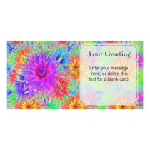 Painted Dahlias Custom Card photo cards