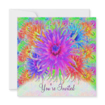 Painted Dahlias Invitations