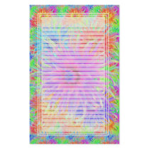 Painted Dahlias Lined Stationery by wingedturtle Painted Dahlias Lined Stationery