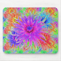 Painted Dahlias Mousepad
