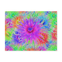 Painted Dahlias Notes Card Postcards