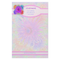 Painted Dahlias Personalized Stationery