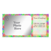 Painted Dahlias PhotoCard Template