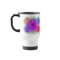 Painted Dahlias Travel Mugs