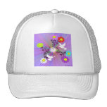 Painted Daisies and Doves Hat