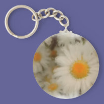 Painted Daisy keychains