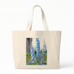 Painted Delphinium Tote Bag