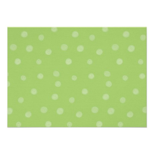 Painted Dots green Rehearsal Dinner Invitation
