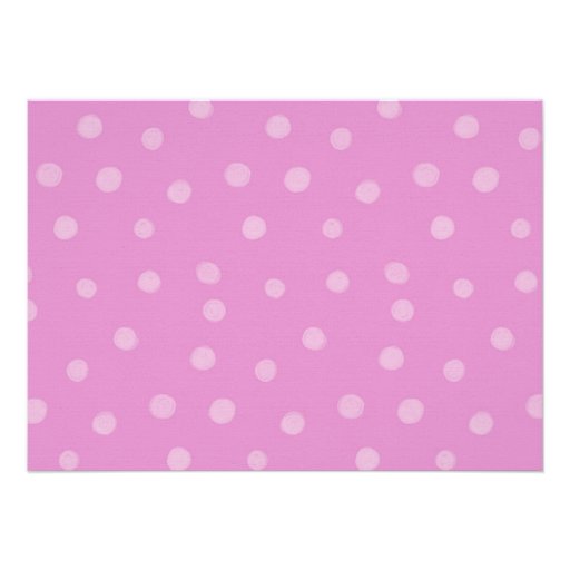 Painted Dots pink white Rehearsal Dinner Invite