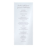 Painted Dots silvery gray Wedding Menu Invites