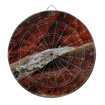 PAINTED DUNES LANDSCAPE WITH RED HILL DARTBOARD WITH DARTS