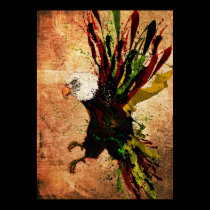 painted eagle posters