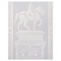Painted Equestrian Statue Of Giovanni Acuto Personalized Letterhead