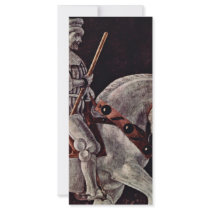 Painted Equestrian Statue Of Giovanni Acuto Customized Rack Card