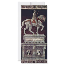 Painted Equestrian Statue Of Giovanni Acuto Personalized Rack Card